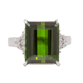 9.33ct Tourmaline and Diamond Ring
