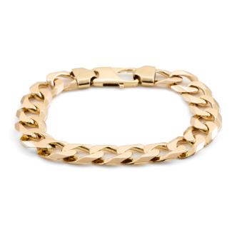 10ct Gold Curb Link Bracelet 46.2g