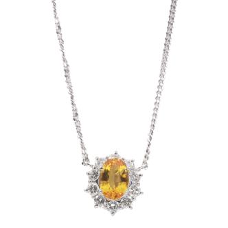 1.37ct Sapphire and Diamond Necklace