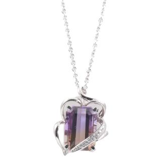 6.81ct Ametrine and Diamond Pendant