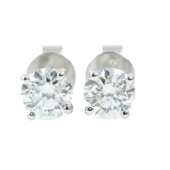 1.00ct Diamond Studs GIA D IF