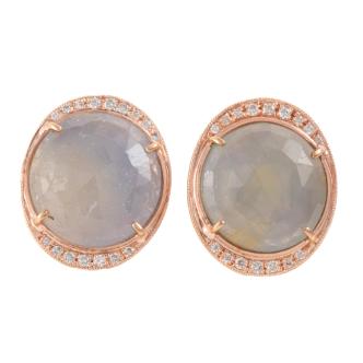 13.00ct Sapphire and Diamond Earrings