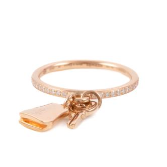Hermes Kelly Clochette Diamond Ring