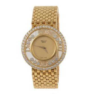 Chopard Happy Diamond Gold Watch 85.2g