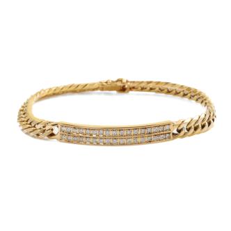 0.78ct Diamond ID Bracelet