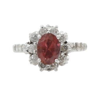 1.30ct Tourmaline and Diamond Ring