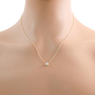 0.71ct Diamond Solitaire Pendant GIA E SI