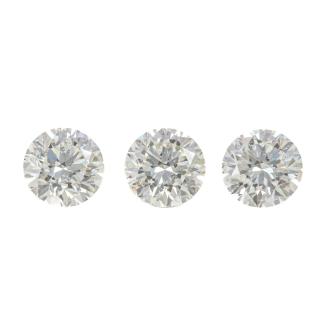 0.71ct Loose Parcel of 3 Diamonds
