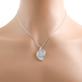 1.08ct Paraiba Tourmaline Pendant GIA
