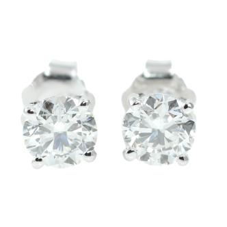 1.00ct Diamond Studs GIA D SI1