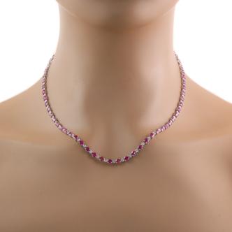 8.00ct Ruby and Diamond Necklace