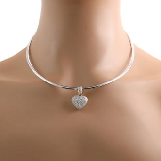 1.00ct Diamond Heart Design Pendant