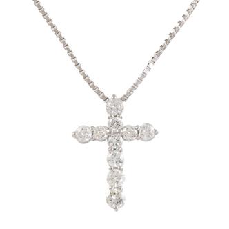1.00ct Diamond Cross Pendant