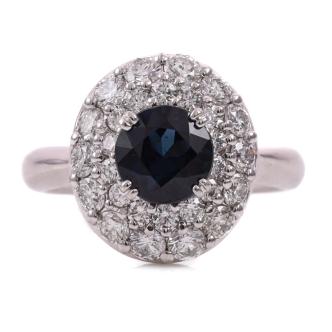 1.36ct Sapphire and Diamond Ring