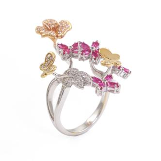 1.50ct Ruby and Diamond Ring