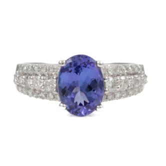 1.74ct Tanzanite and Diamond Ring