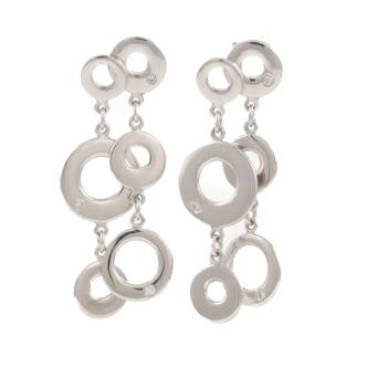 Circular Design Earrings with Diamonds