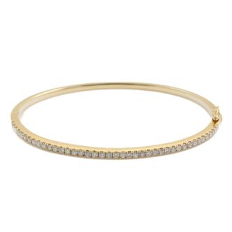 0.82ct Diamond Hinged Bangle