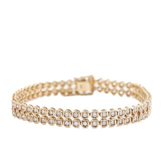 2.00ct Diamond Double Row Bracelet