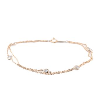 0.57ct Diamond Double Row Bracelet