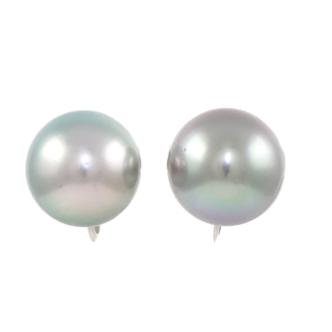 13.4- 13.1mm Tahitian Pearl Earrings