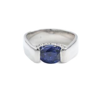 1.53ct Sapphire and Diamond Ring