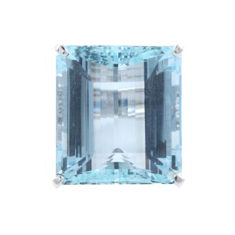 47.55ct Aquamarine and Diamond Ring