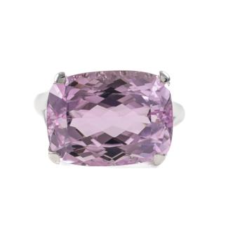 11.50ct Kunzite and Diamond Ring