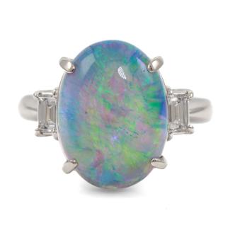 6.52ct Opal and Diamond Ring