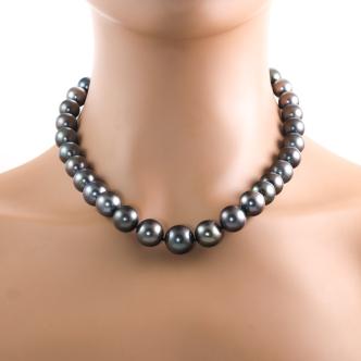 14.5mm-10.9mm Tahitian Pearl Necklace