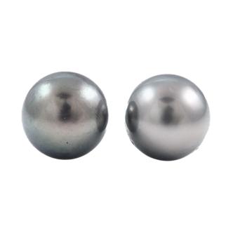 10.6mm-10.7mm Tahitian Pearl Studs