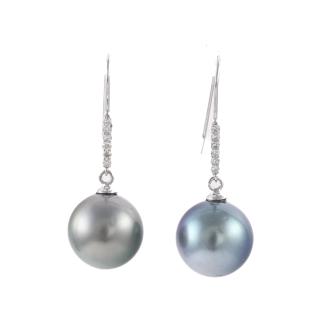 10.5mm & 10.8mm Tahitian Pearl Earrings