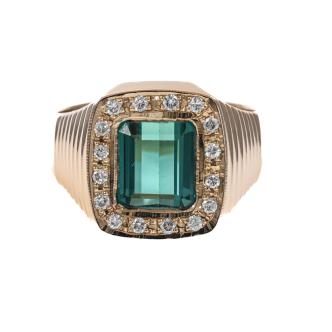 2.15ct Tourmaline & 0.19ct Diamond Ring