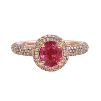 1.14ct Ruby and Diamond Ring