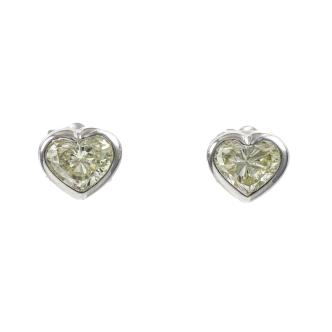 1.30ct Yellow Diamond Stud Earrings