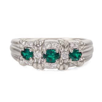 0.43ct Alexandrite and Diamond Ring