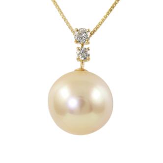 13.1mm Golden South Sea Pearl Pendant