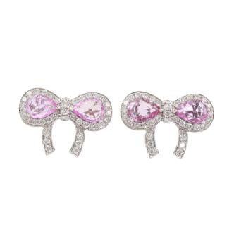 2.30ct Sapphire and Diamond Earrings