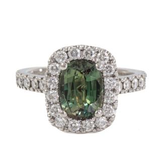 Levendi 1.85ct Alexandrite and Diamond Ring