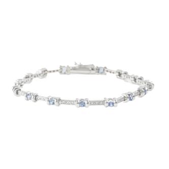 0.90ct Tanzanite and Diamond Bracelet