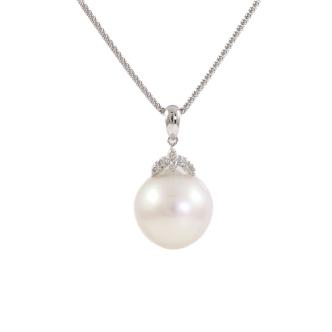 15.9mm South Sea Pearl & Diamond Pendant