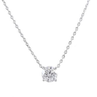 0.50ct Diamond Solitaire Pendant GIA F VVS1