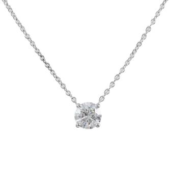 0.50ct Diamond Solitaire Pendant GIA E SI