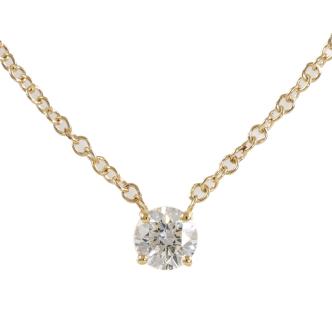 0.52ct Diamond Solitaire Pendant GIA F SI
