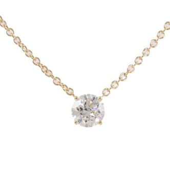 1.01ct Diamond Solitaire Pendant GIA F P1
