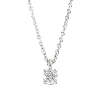 Tiffany & Co. Solitaire Diamond Pendant
