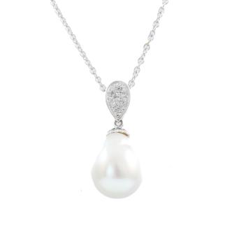 11.8mm South Sea Pearl & Diamond Pendant