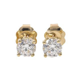 0.76ct Diamond Studs GIA D SI1