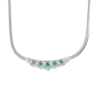 0.50ct Alexandrite and Diamond Necklace