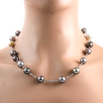 South Sea Pearl and Diamond Necklace